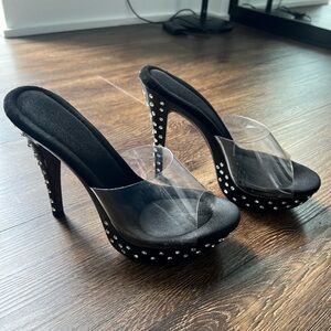 Pleasers Exotic Dance Heels Fabulicious USED SIZE 9